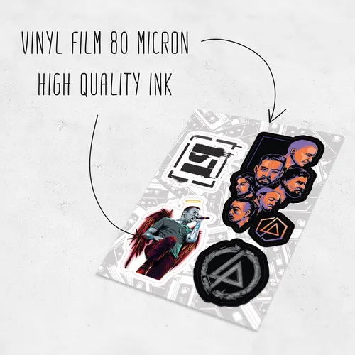 Miniatura 8 de BulbaCraft Calcomanías de rock, calcomanías de banda para adultos, calcomanías de rock, calcomanías de música Nu Metal Pegatinas de música rock