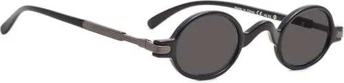 Miniatura 7 de BLUELESS Gafas redondas vintage Professor Readers (negro)