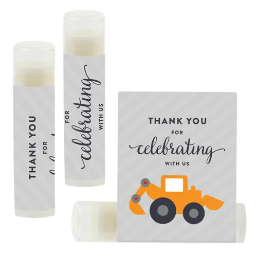 Miniatura 59 de Andaz Press Bálsamo labial para fiesta de cumpleaños, agradecimiento por celebrarnos con nosotros, animales del bosque, zorro y ciervo, paquete
