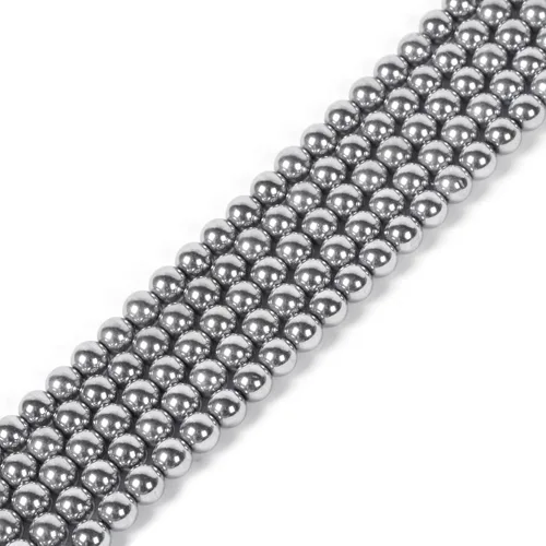 Miniatura 42 de Cuentas sueltas redondas de cristal curativo de 0.16 pulgadas (0.157 in) para hacer joyas