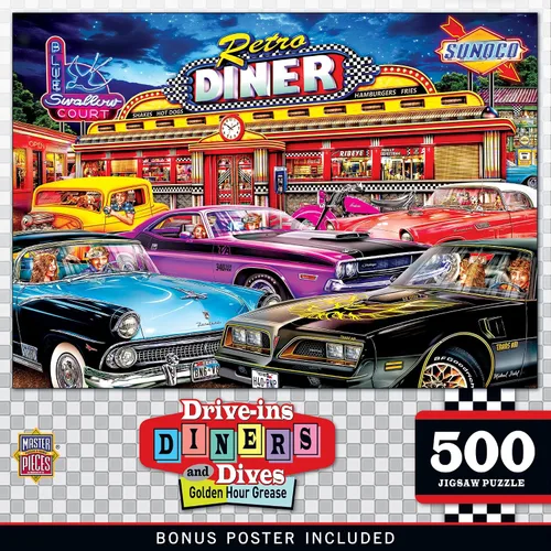 Miniatura 8 de Masterpieces Duffy's Sports & Suds - Rompecabezas de 550 piezas para adultos y familia, 18 x 24 pulgadas