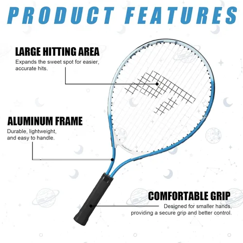 Miniatura 2 de PICKLETECH Kids Tennis Racket for Junior Toddlers Starter Kit 17-25" Tennis Racquet for Girls and Boys with Carry Bag, Lightweight for Beginners