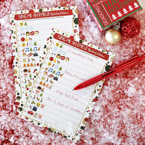 Miniatura 5 de DISTINCTIVS Juego de fiesta de Navidad - Cántame un emoji, 25 jugadores