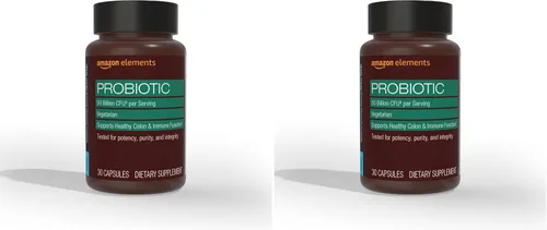 Miniatura 9 de Amazon Elements Una mezcla diaria de probióticos para adultos, apoya el colon saludable y la función inmunológica, 50 mil millones de UFC (2 cepas)
