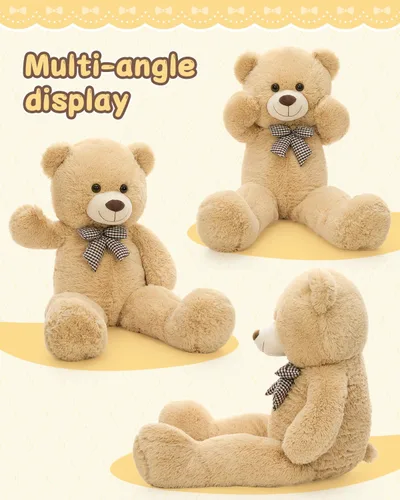 Miniatura 7 de MaoGoLan - Oso de peluche gigante de 39 pulgadas, ultra suave y lindo, animal de peluche grande, perfecto para Baby Showers, cumpleaños, regalos