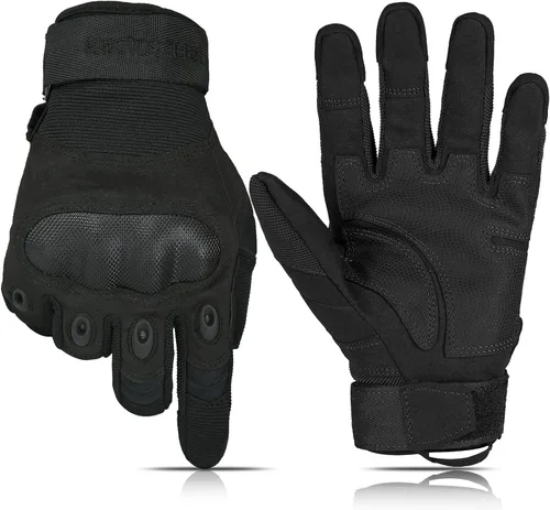 FREE SOLDIER Guantes de exterior para hombres, guantes de motocicleta para ciclismo, senderismo, camping, escalada, guantes de airsoft para