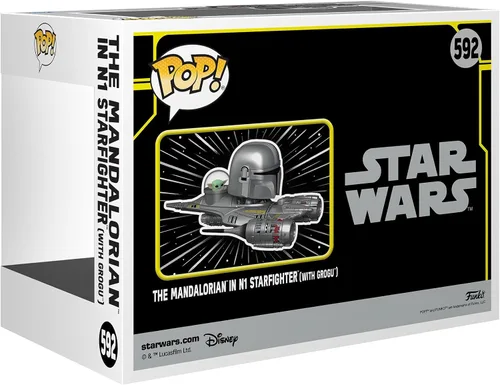 Miniatura 2 de Funko Pop! Ride Super Deluxe: Star Wars Hyperspace Heroes - The Mandalorian in N1 Starfighter (con Grogu) - Figura de vinilo coleccionable