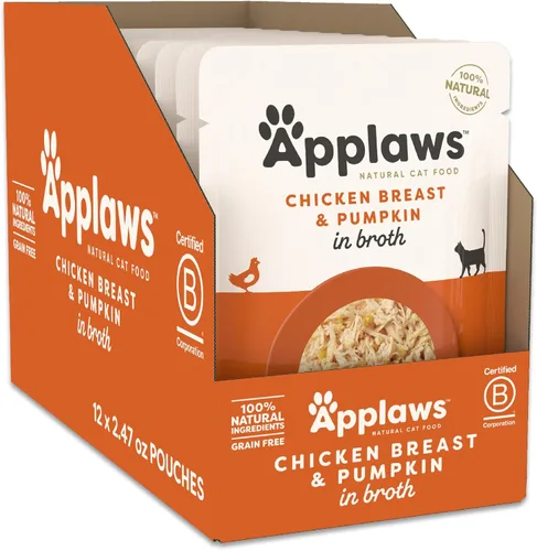 Miniatura 7 de Applaws Alimento húmedo natural para gatos en caldo, ingredientes limitados y naturales, alto en proteínas sin aditivos artificiales, filete