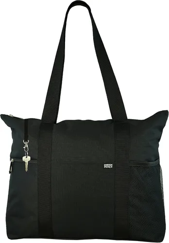 Miniatura 3 de Bolso bandolera con múltiples bolsillos y cierre de cremallera, Negro, L