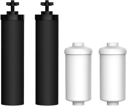 AQUA CREST Filtro de agua estándar NSF/ANSI 42 y 372, repuesto para el sistema de filtro de agua por gravedad Berkey®, filtros negros Berkey® BB9-2®