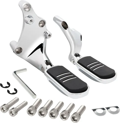 Miniatura 12 de Estribera del pasajero con kit de montaje, pedal para reposapiés del pasajero trasero con kit de montaje para Harley Sportster Forty-Eight 48