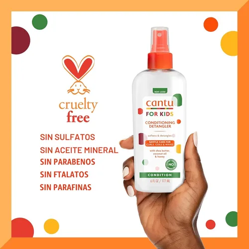 Miniatura 5 de Cantu Care for Kids - Desenredante acondicionador, 6 onzas líquidas (paquete de 3) Acondicionamiento