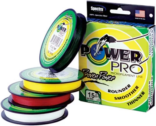 Miniatura 15 de Línea de pesca con costura de fibra Spectra Power Pro Amarillo alta visibilidad