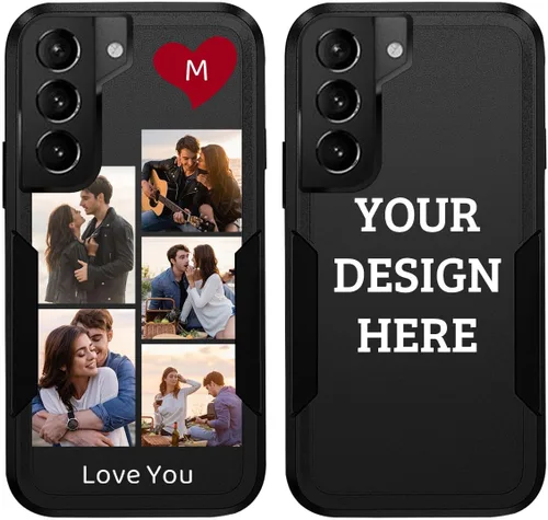 Miniatura 13 de Funda protectora personalizada con foto para Samsung Galaxy S22 Ultra 5G, con imagen, texto, logotipo, [probada en caídas de grado militar], Estilo 1