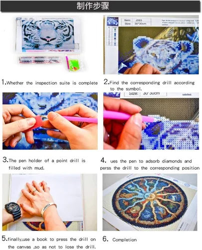 Miniatura 5 de GANBA Paquete de 2 piezas de pintura de diamantes 5D con diseño de princesa por números, para adultos y niños, regalo de dibujo de cristal