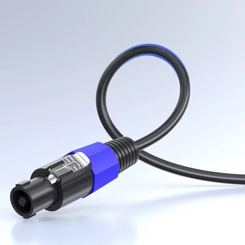 Miniatura 5 de Paquete de 2 cables profesionales Speakon a Speakon de 50 pies, cables de conexión de 12 AWG, cable de altavoz amplificador de audio DJ/PA