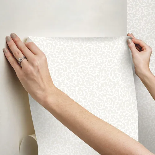 Miniatura 6 de RoomMates Waverly RMK12606PL Savoy - Papel tapiz autoadhesivo beige
