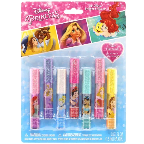 Miniatura 10 de Disney Minnie Mouse - Brillo de labios a base de plantas de 7 piezas, recuerdos de fiesta para niñas, primer juego de maquillaje para niñas