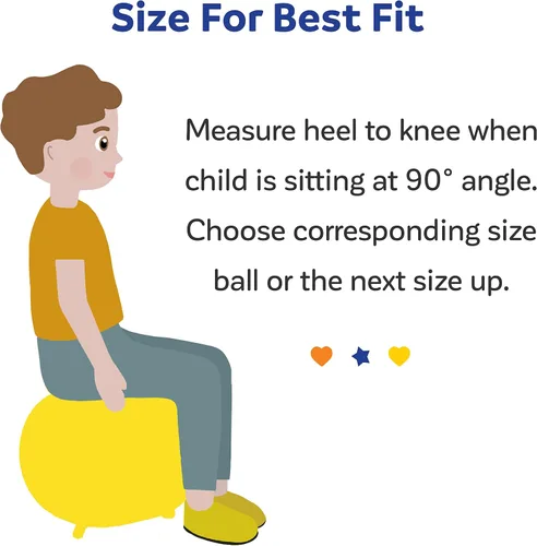 Miniatura 6 de Diversión y función: pelota para silla - Silla de pelota de yoga para niños - Asiento flexible para aula, escuela primaria y secundaria - Silla