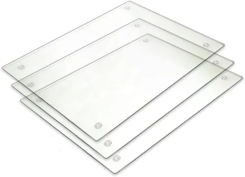 Miniatura 6 de Tabla de cortar de vidrio templado, vidrio transparente de larga duración, resistente a los arañazos, resistente al calor, resistente a roturas