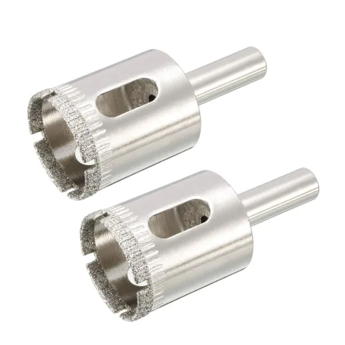 Miniatura 3 de uxcell - 2 brocas de sierra de agujero con revestimiento de diamante de 0.98 pulgadas para vidrio, cerámica, mármol, roca y porcelana, 2