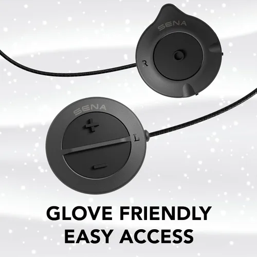 Miniatura 3 de Sena Snowtalk 2 - Auriculares Bluetooth universales para cascos de nieve con intercomunicador inalámbrico incorporado