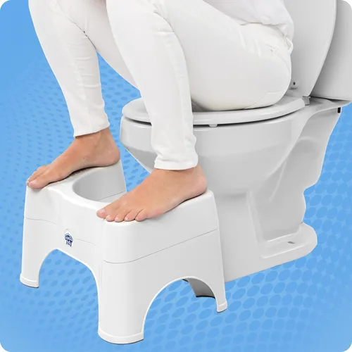 Miniatura 10 de Squatty Potty The Original Taburete de Baño para Inodoro - Ajustable 2.0, Convertible a 7" o 9" de Altura con Tapa Removible para Adultos y Niños