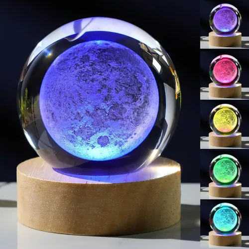 Miniatura 41 de Regalos de ajolote 3D para mujer, bola de cristal de 2.362 in, figuras de ajolote, decoración de animales de cristal, artículos de animales