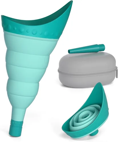 TRIPTIPS Pee Conch Dispositivo Urinario Plegable Femenino Dispositivo Urinario Portátil para Mujeres Embudo para Orinar para Mujeres Viaje, Copa