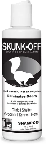Champú para Mascotas Skunk Off – Removedor de Olor de Zorrillo Listo para Usar para Perros, Gatos, Hogar, Alfombra, Auto y Más – Champú para Perros