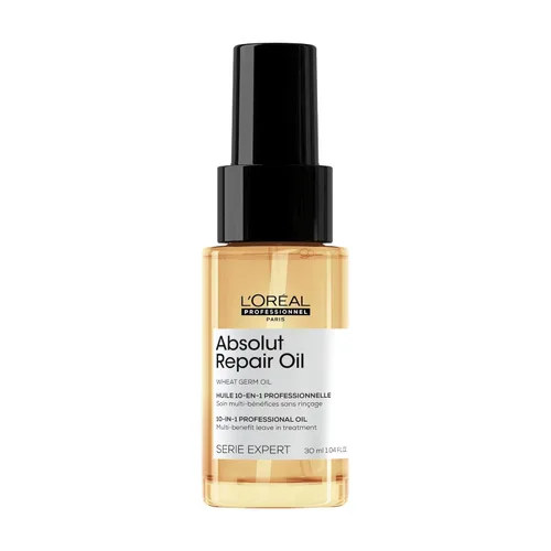 L'Oreal Professionnel Paris Absolut Repair 10-in-1 Oil - Nourishing Multi-Benefit Hair Oil For Dry & Damaged Hair, Repairs Damage Repair & Provides