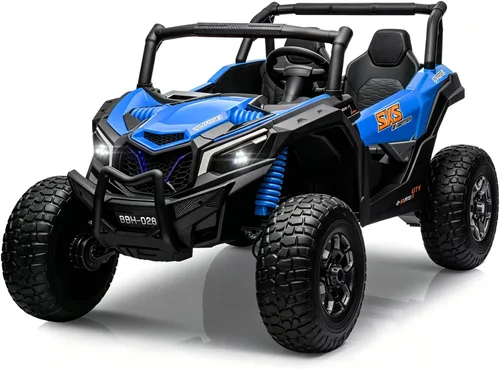 Miniatura 9 de MOLACHI juguetes de paseo de 24 V para niños grandes, UTV eléctrico para niños de 4 ruedas con ruedas EVA, vehículos de control remoto para niños