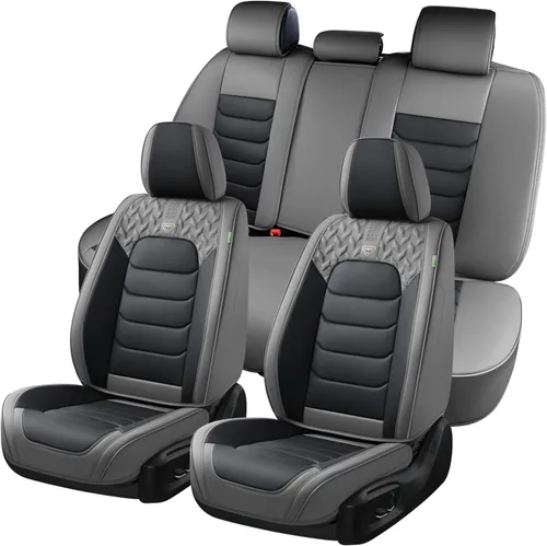 Miniatura 14 de FLORICH Fundas de asiento delantero, 2 piezas, fundas de asiento para automóviles, fundas de asiento universales de cuero de lujo, accesorios