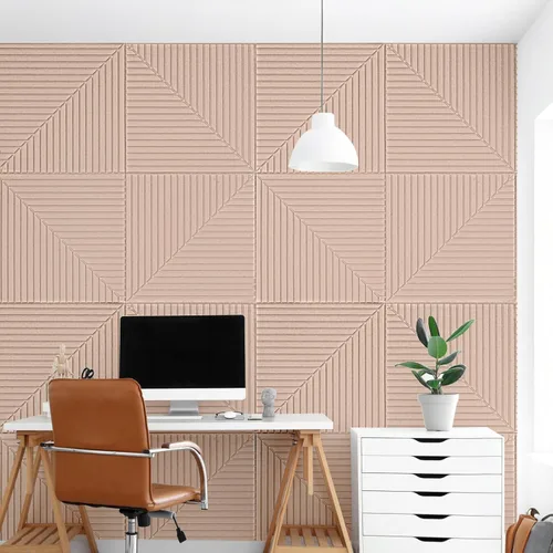 Miniatura 3 de Art3d Paquete de 6 paneles de pared acústicos autoadhesivos para decoración del hogar, paneles insonorizados de 24 x 24 pulgadas para oficina