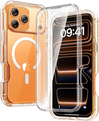 Miniatura 84 de Diaclara - Funda compatible con iPhone 11, carcasa resistente de cuerpo completo con protector de pantalla integrado sensible al tacto y Transparente