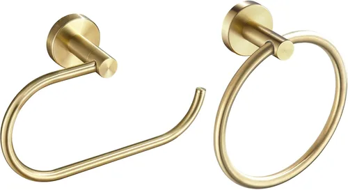 Toallero de papel higiénico dorado, soporte para rollo de papel higiénico dorado cepillado, soporte para toallas de mano, accesorios de baño,