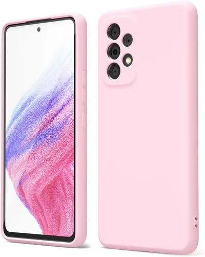Miniatura 185 de oakxco Funda para teléfono Samsung Galaxy A12 con agarre de silicona líquida, linda delgada fina suave cubierta de gel de goma TPU lisa para mujeres