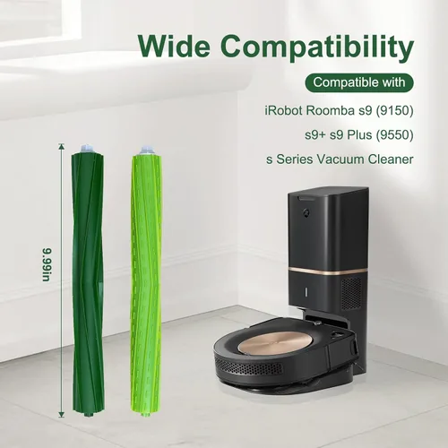 Miniatura 2 de Juego de 4 accesorios de repuesto de cepillo de goma principal s9 para iRobot Roomba s9 (9150) s9+s9 Plus (9550) s Series Aspiradora