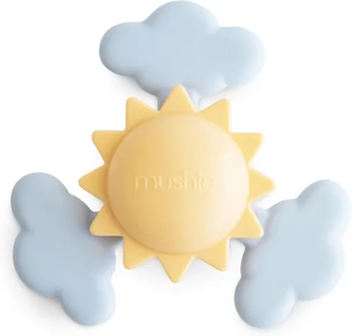 mushie Juguete giratorio de succión Sunshine | Juguetes sensoriales para niños pequeños para baño y juego
