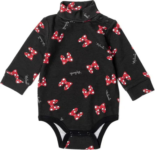 Miniatura 3 de Disney Minnie Mouse - Paquete de 2 mamelucos de manga larga con cuello alto y cuello alto