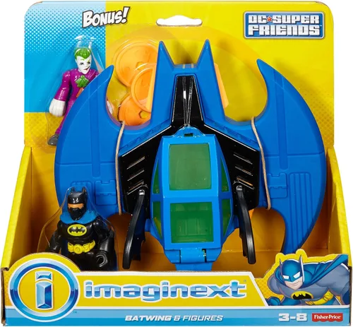 Miniatura 3 de Fisher-Price Imaginext DC Super Friends, Batman y Batwing con Joker