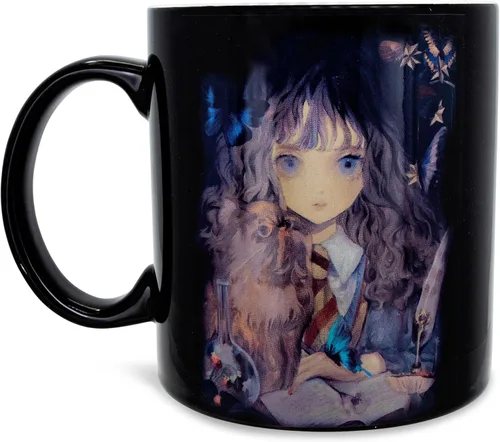 Miniatura 2 de Taza de cerámica estilo anime de Harry Potter y Hermione Granger Taza de café grande para té, expreso, cacao Capacidad para 20 onzas