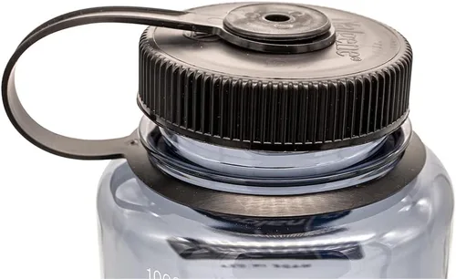 Miniatura 4 de Nalgene Sustain Tritan - Botella de agua sin BPA, 32 onzas, boca ancha, gris con tapa negra y botella de agua Sustain Tritan sin BPA fabricada
