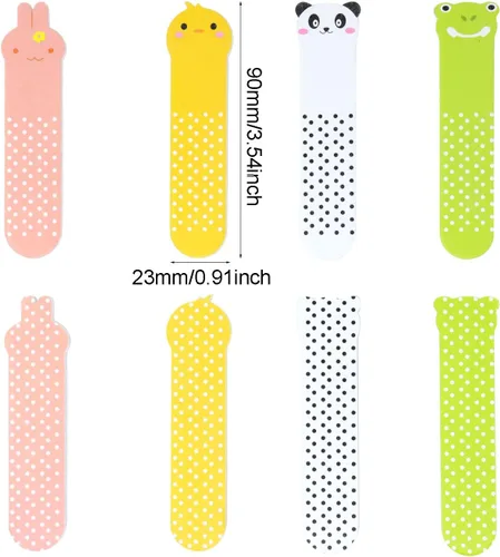 Miniatura 2 de Honbay 40 mini limas de uñas con patrón de animales lindos pulidores de uñas, tableros de esmeril, herramienta de afilado de uñas de doble cara