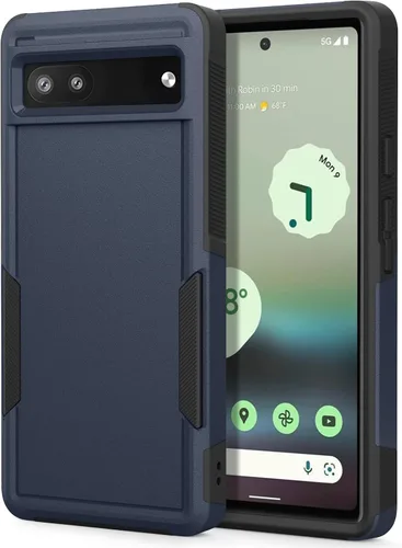 Oumida Funda para Google Pixel 6A, funda de teléfono Dual Guard Pixel 6A, carcasa rígida de silicona híbrida a prueba de golpes, funda protectora de