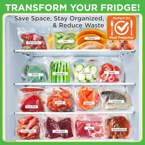 Miniatura 5 de NutriChef Sellador al vacío para alimentos – Máquina automática de sellado de aire para alimentos secos y húmedos, controles táctiles LED, incluye