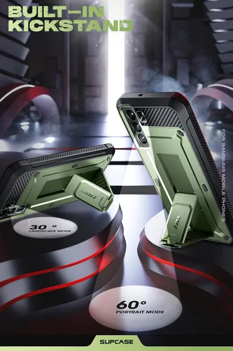 Miniatura 4 de SUPCASE Funda para Samsung Galaxy S22 con soporte (Unicorn Beetle Pro), [clip de cinturón integrado] Resistente de cuerpo completo de doble capa