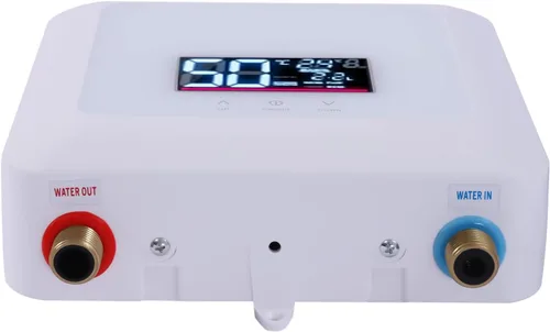 Miniatura 6 de Calentador de agua eléctrico sin tanque de 5.5kw con control remoto, mini calentador de agua caliente instantáneo portátil, ajuste de temperatura