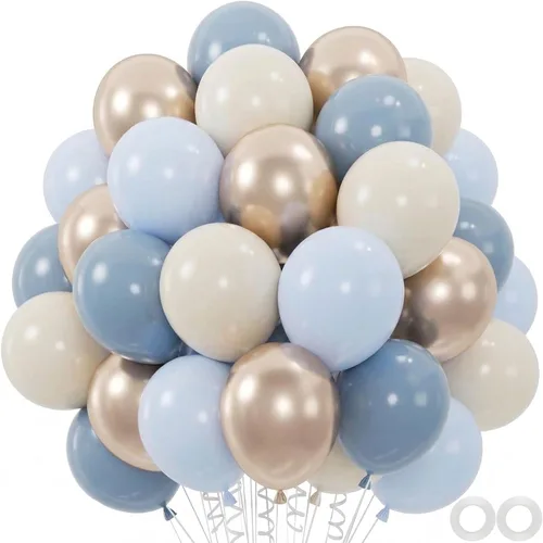 Miniatura 9 de 100 globos rojos, blancos y azules, globos patrióticos del Día de la Independencia de 12 pulgadas para graduación, 4 de julio, fiesta de cumpleaños