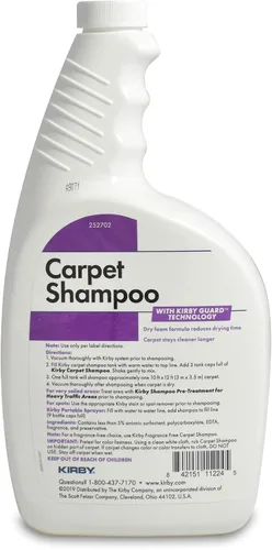 Miniatura 4 de Kirby Champú y manchas para alfombras, removedor de olores y eliminador de olores, solución neutralizadora de olores, elimina manchas de perros